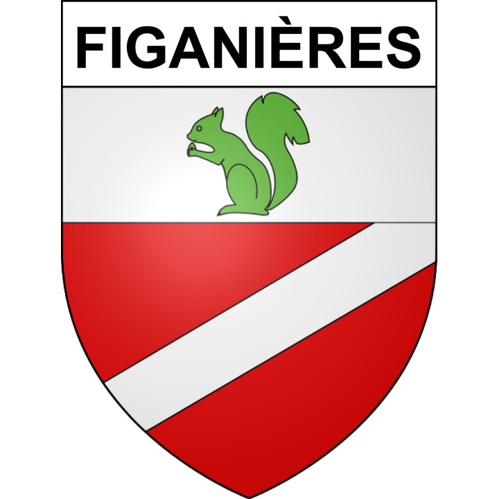Stickers coat of arms Figanières adhesive sticker