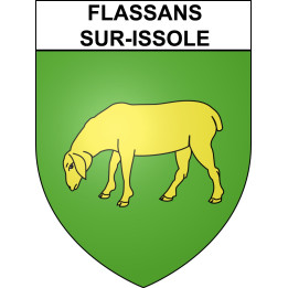 Stickers coat of arms Flassans-sur-Issole adhesive sticker