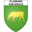 Stickers coat of arms Flassans-sur-Issole adhesive sticker