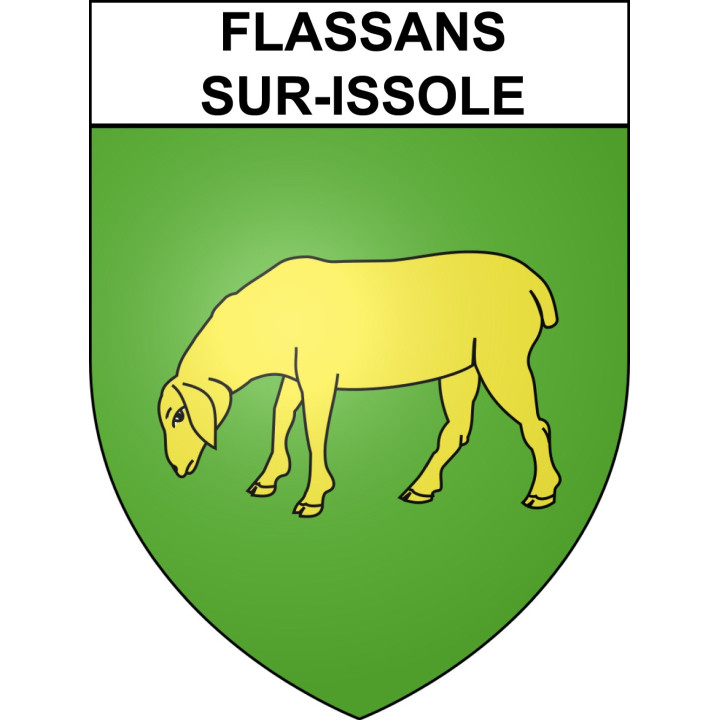 Stickers coat of arms Flassans-sur-Issole adhesive sticker