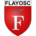 Pegatinas escudo de armas de Flayosc adhesivo de la etiqueta engomada