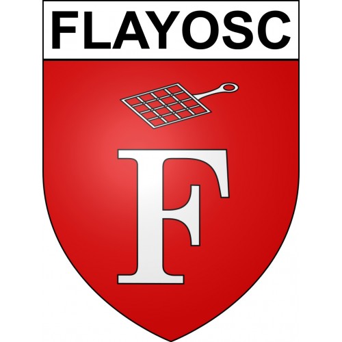 Pegatinas escudo de armas de Flayosc adhesivo de la etiqueta engomada