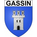 Gassin Sticker wappen, gelsenkirchen, augsburg, klebender aufkleber