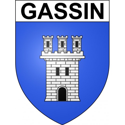 Gassin 83 ville sticker blason écusson autocollant adhésif