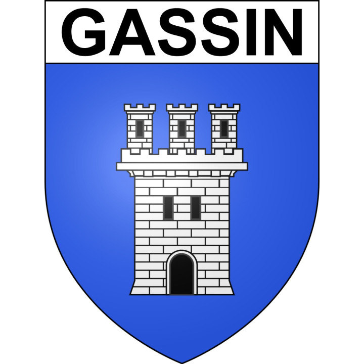 Stickers coat of arms Gassin adhesive sticker