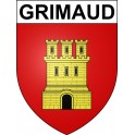 Grimaud 83 ville sticker blason écusson autocollant adhésif