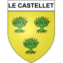 Stickers coat of arms Le Castellet adhesive sticker
