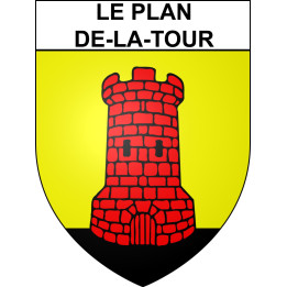 Le Plan-de-la-Tour Sticker wappen, gelsenkirchen, augsburg, klebender aufkleber