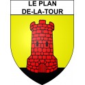 Pegatinas escudo de armas de Le Plan-de-la-Tour adhesivo de la etiqueta engomada