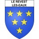 Pegatinas escudo de armas de Le Revest-les-Eaux adhesivo de la etiqueta engomada