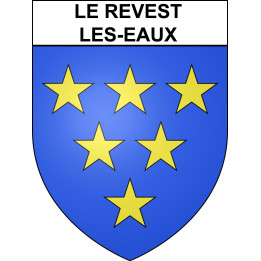 Stickers coat of arms Le Revest-les-Eaux adhesive sticker