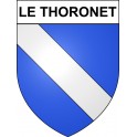 Pegatinas escudo de armas de Le Thoronet adhesivo de la etiqueta engomada