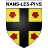 Stickers coat of arms Nans-les-Pins adhesive sticker