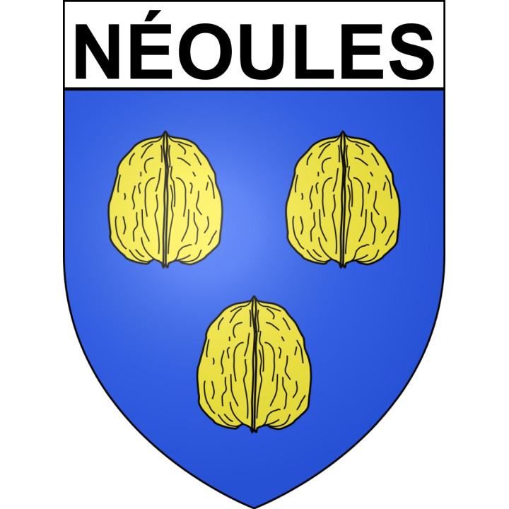 Néoules 83 ville sticker blason écusson autocollant adhésif