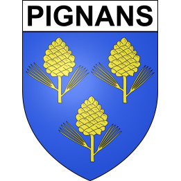 Pignans Sticker wappen, gelsenkirchen, augsburg, klebender aufkleber