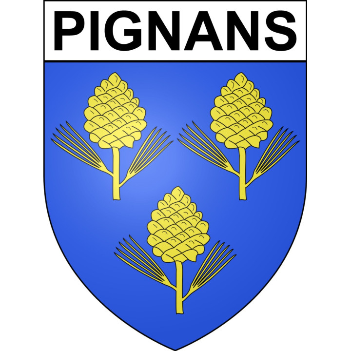 Stickers coat of arms Pignans adhesive sticker