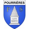 Stickers coat of arms Pourrières adhesive sticker