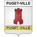 Puget-Ville 83 ville sticker blason écusson autocollant adhésif
