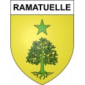 Pegatinas escudo de armas de Ramatuelle adhesivo de la etiqueta engomada
