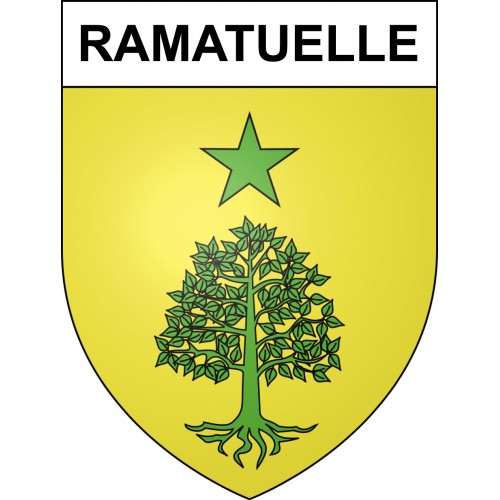 Ramatuelle 83 ville sticker blason écusson autocollant adhésif