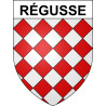 Régusse Sticker wappen, gelsenkirchen, augsburg, klebender aufkleber