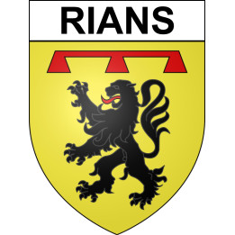 Pegatinas escudo de armas de Rians adhesivo de la etiqueta engomada