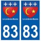 83 La Londe-les-Maures adesivo piastra di registrazione city