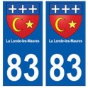 83 La Londe-les-Maures placa etiqueta de registro de la ciudad