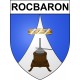 Pegatinas escudo de armas de Rocbaron adhesivo de la etiqueta engomada