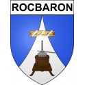Pegatinas escudo de armas de Rocbaron adhesivo de la etiqueta engomada