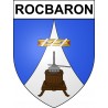 Rocbaron 83 ville sticker blason écusson autocollant adhésif
