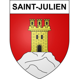 Saint-Julien Sticker wappen, gelsenkirchen, augsburg, klebender aufkleber