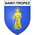 Pegatinas escudo de armas de Saint-Tropez adhesivo de la etiqueta engomada