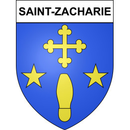 Saint-Zacharie 83 ville sticker blason écusson autocollant adhésif