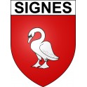 Signes 83 ville sticker blason écusson autocollant adhésif