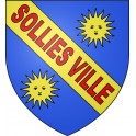 Solliès-Ville 83 ville sticker blason écusson autocollant adhésif