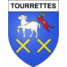Stickers coat of arms Tourrettes adhesive sticker