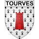 Pegatinas escudo de armas de Tourves adhesivo de la etiqueta engomada