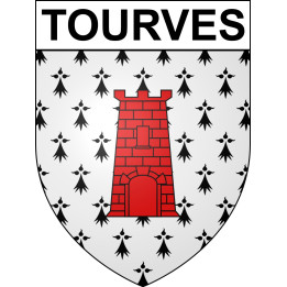 Stickers coat of arms Tourves adhesive sticker
