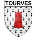 Stickers coat of arms Tourves adhesive sticker