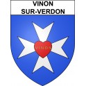 Vinon-sur-Verdon Sticker wappen, gelsenkirchen, augsburg, klebender aufkleber