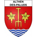 Althen-des-Paluds Sticker wappen, gelsenkirchen, augsburg, klebender aufkleber