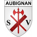 Aubignan 84 ville sticker blason écusson autocollant adhésif