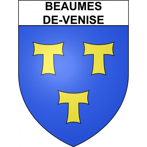 Beaumes-de-Venise 84 ville sticker blason écusson autocollant adhésif
