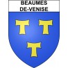 Pegatinas escudo de armas de Beaumes-de-Venise adhesivo de la etiqueta engomada