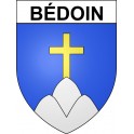 Pegatinas escudo de armas de Bédoin adhesivo de la etiqueta engomada