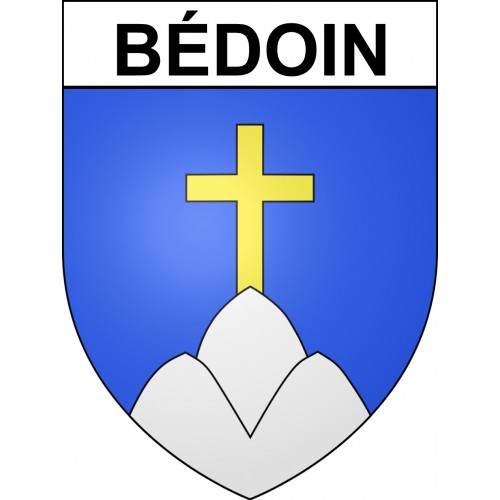 Bédoin 84 ville sticker blason écusson autocollant adhésif