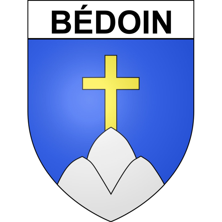 Bédoin 84 ville sticker blason écusson autocollant adhésif