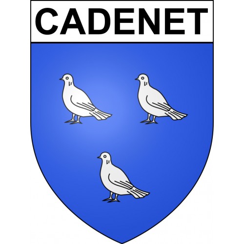 Cadenet 84 ville sticker blason écusson autocollant adhésif