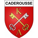 Caderousse 84 ville sticker blason écusson autocollant adhésif